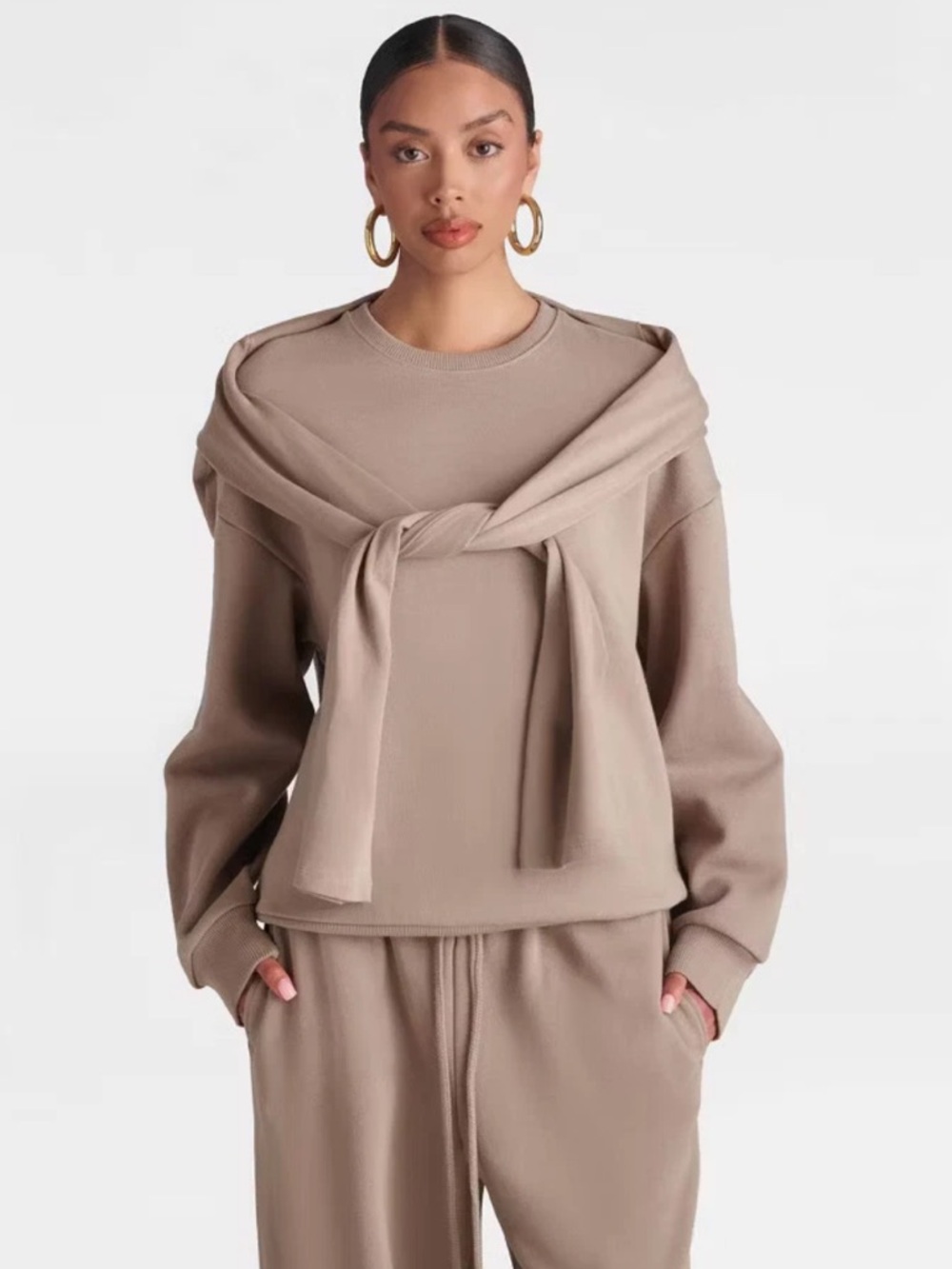 KBB by KAHLANA “The Double Layer Crewneck”Sweatshirt